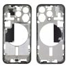 IPhone 15 Pro Middle Frame Bezel Plate with Side Keys + Card Tray, Version: China Version (Black)