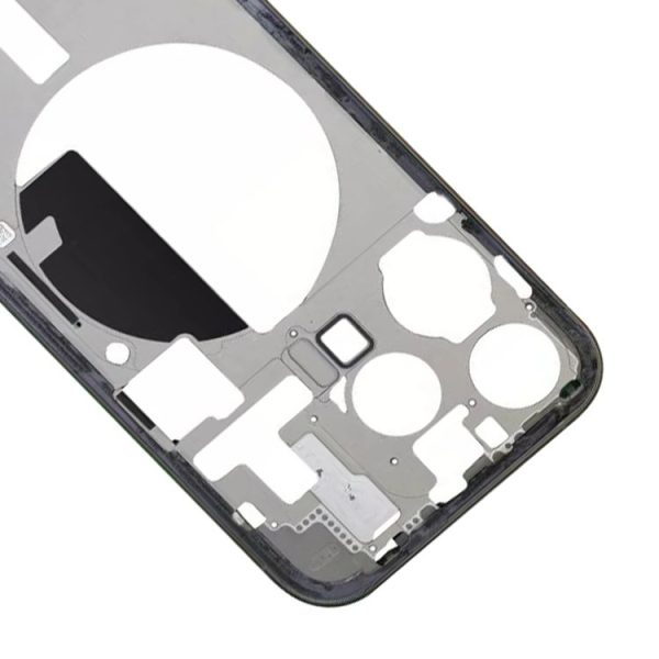 IPhone 15 Pro Middle Frame Bezel Plate with Side Keys + Card Tray, Version: China Version (Black) - Image 5