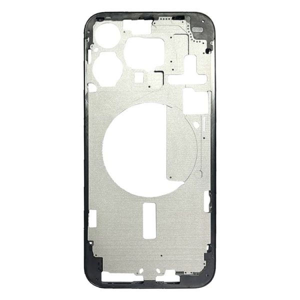 IPhone 15 Pro Max Middle Frame Bezel Plate with Side Keys + Card Tray, Version: China Version (Black) - Image 3