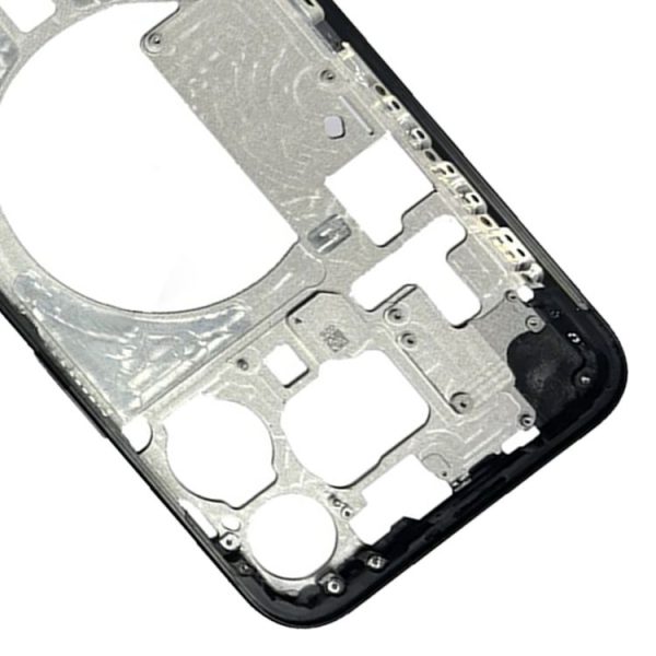 IPhone 15 Pro Max Middle Frame Bezel Plate with Side Keys + Card Tray, Version: China Version (Black) - Image 4