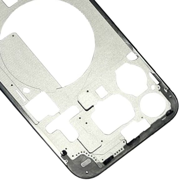 IPhone 15 Pro Max Middle Frame Bezel Plate with Side Keys + Card Tray, Version: China Version (Black) - Image 5