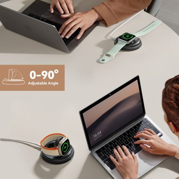JOYROOM JR-W12 3W Foldable Magnetic Wireless Charger (Black) - Image 3