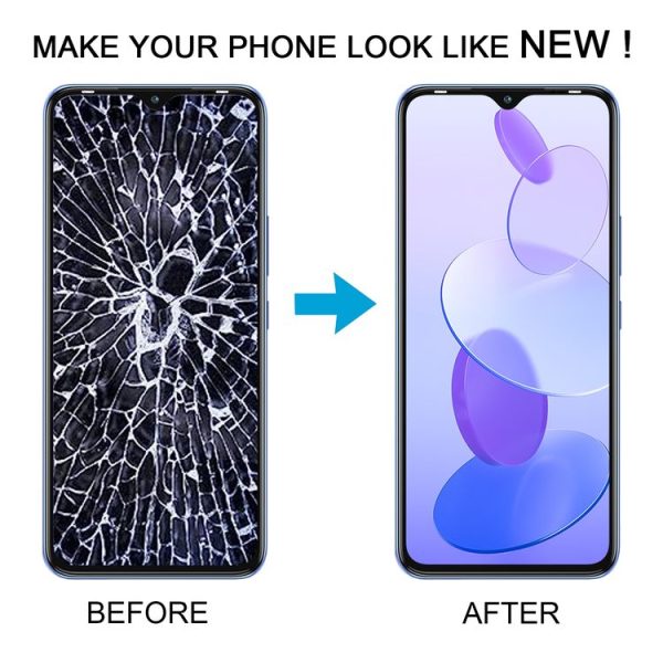 Infinix Smart 6 Plus LCD Screen Digitizer Full Assembly With Frame - Image 6