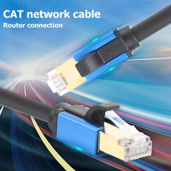1m CAT8e Pure copper Computer Switch Router Ethernet Network LAN Cable - Image 3