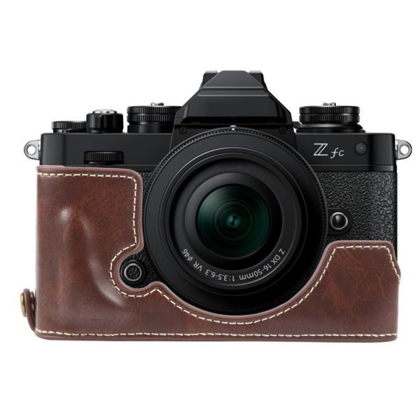 Nikon ZFC Glossy PU Leather Camera Half Case Base (Coffee)