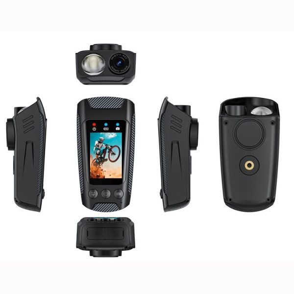 C3 Pro 2 inch IPS Color Screen IPX5 Waterproof Video Recording Lighting Cycling Camera (Black) - Image 2
