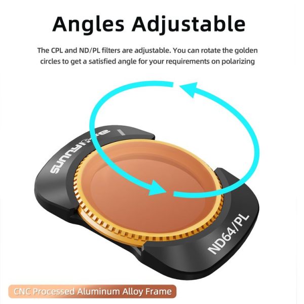 DJI Osmo Pocket 3 Sunnylife Camera Lens Magnetic Metal Filter, No Impact On Gimbal Reset, Filter: MCUV - Image 4