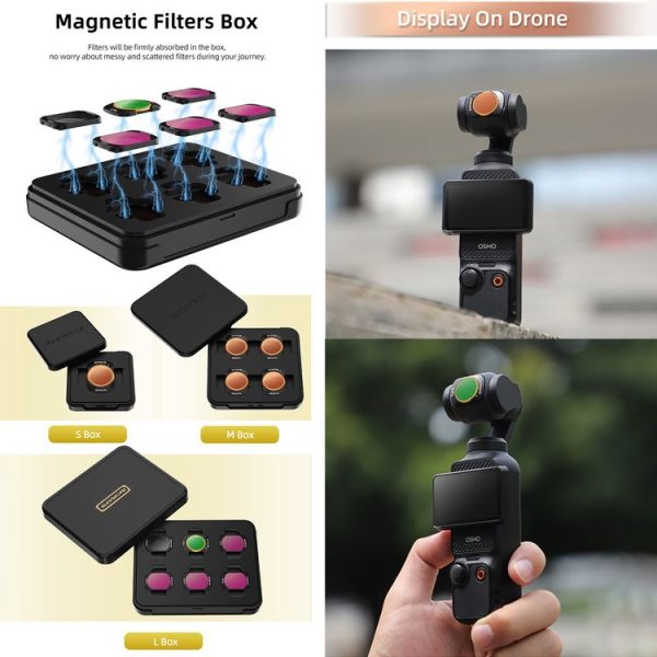 DJI Osmo Pocket 3 Sunnylife Camera Lens Magnetic Metal Filter, No Impact On Gimbal Reset, Filter: MCUV - Image 7