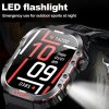 G45 2.01 inch Screen Silicone Strap 10m Waterproof Smart Watch, Support Flashlight / Bluetooth Call / HRV (Black) - Image 5
