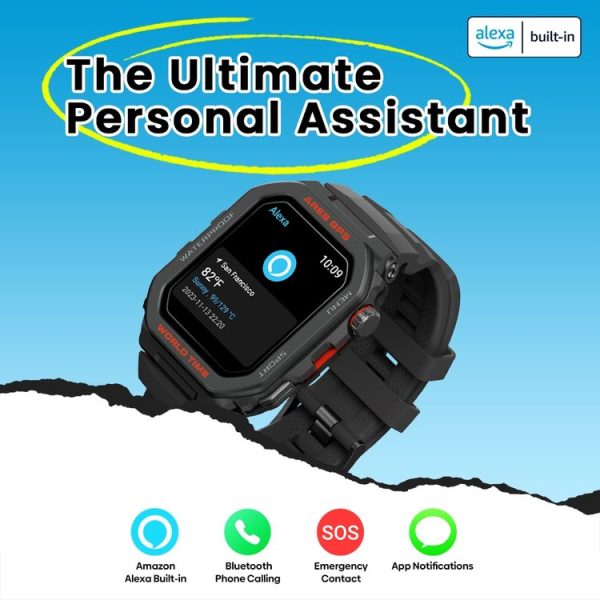 Zeblaze Ares GPS Rugged GPS Smart Watch, Support Heart Rate / Pulse Ox Blood Oxygen (Lava Black) - Image 10