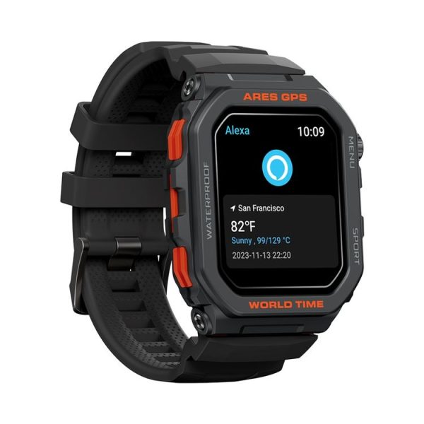 Zeblaze Ares GPS Rugged GPS Smart Watch, Support Heart Rate / Pulse Ox Blood Oxygen (Lava Black) - Image 2