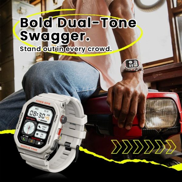 Zeblaze Ares GPS Rugged GPS Smart Watch, Support Heart Rate / Pulse Ox Blood Oxygen (Lava Black) - Image 6