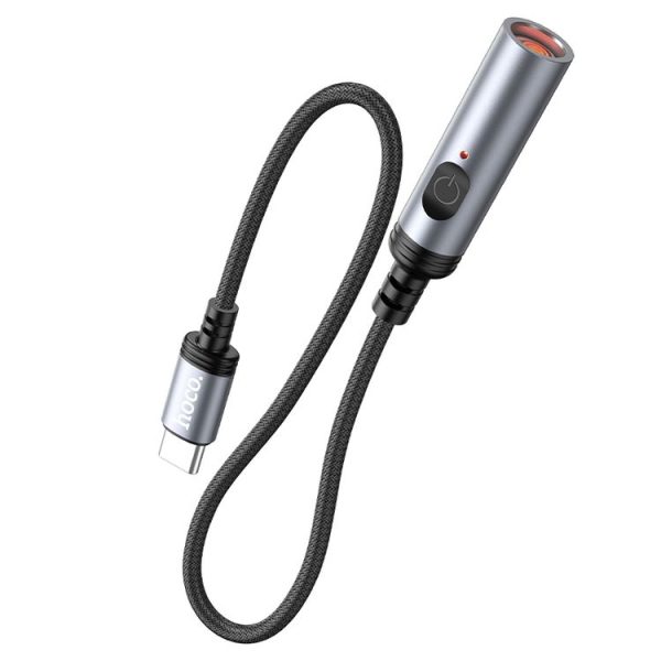 Hoco UA30 Type-C mini Cigarette Lighter (Black) - Image 2