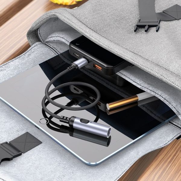 Hoco UA30 Type-C mini Cigarette Lighter (Black) - Image 9