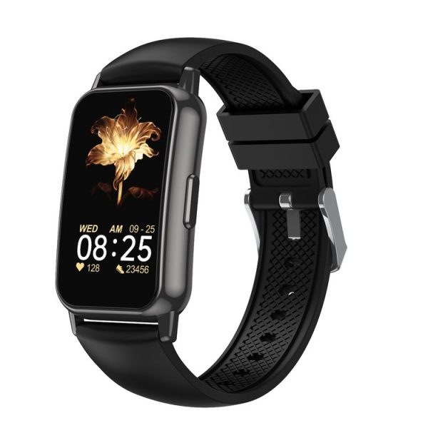 CY22 1.47 inch Silicone Strap IP67 Waterproof Smart Watch, Support Heart Rate / Blood Pressure (Black)