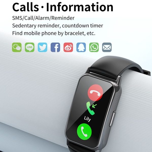 CY22 1.47 inch Silicone Strap IP67 Waterproof Smart Watch, Support Heart Rate / Blood Pressure (Black) - Image 5