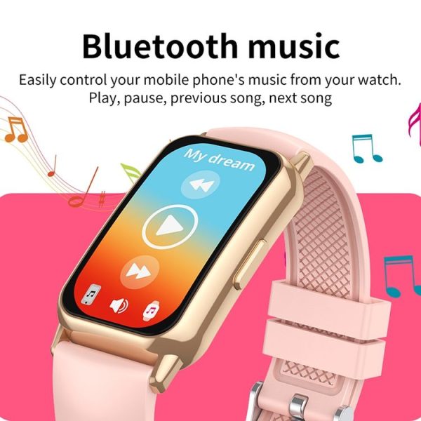 CY22 1.47 inch Steel Strap IP67 Waterproof Smart Watch, Support Heart Rate / Blood Pressure (Gold) - Image 9