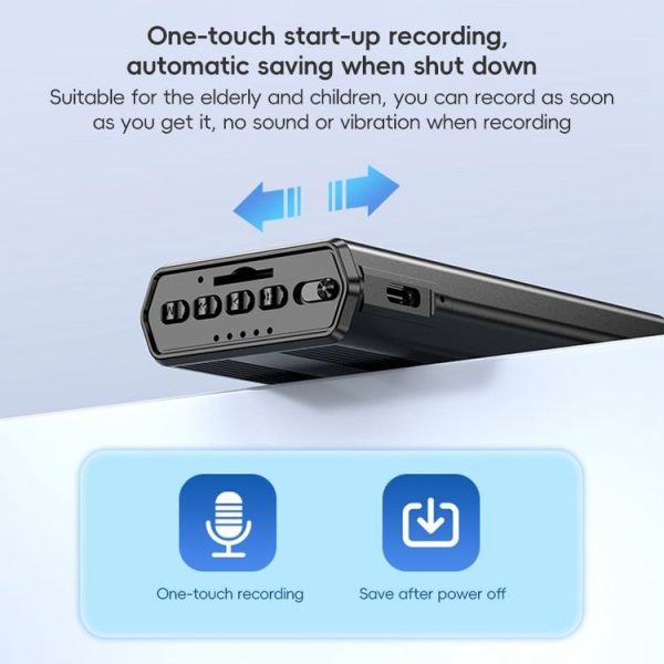 ZD42B Magnetic Sound Control Smart Noise Reduction Voice Recorder, Memory: 16GB (Black) - Image 8