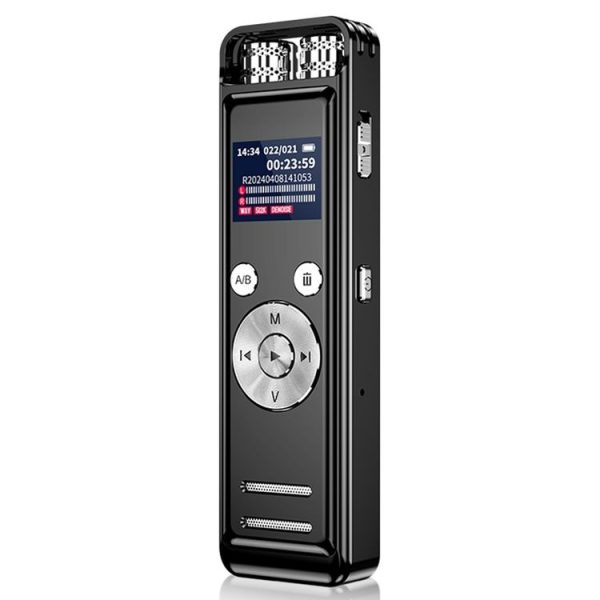 ZD43B Omnidirectional Dual Mic Smart Noise Reduction Voice Recorder, Memory: 32GB (Black)