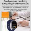 ET585 2.04 inch Steel Strap IP68 Waterproof Smart Watch, Support ECG / Blood Composition Measurement (Black) - Image 12