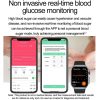 ET585 2.04 inch Steel Strap IP68 Waterproof Smart Watch, Support ECG / Blood Composition Measurement (Black) - Image 14