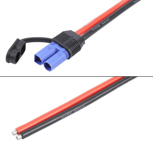 EC5 Male Connector Cable Car Power Emergency Start Silicone Soft Cable, Length: 30cm - Image 5