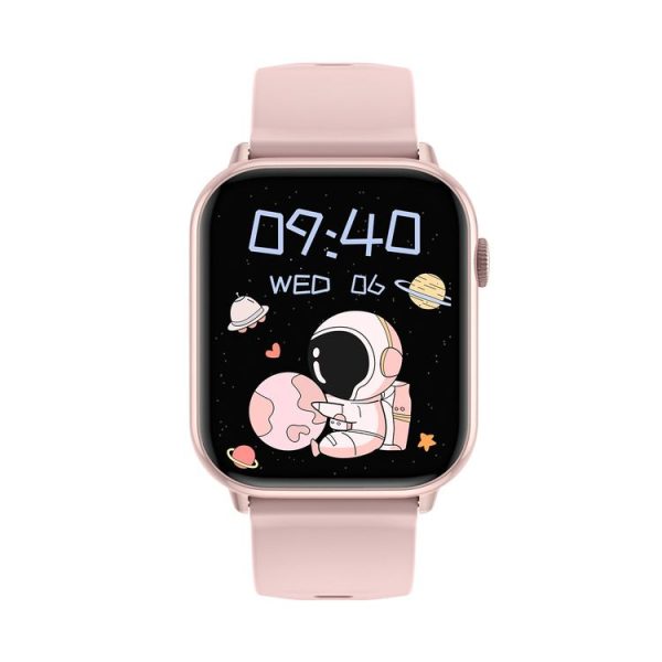 HD15 1.75 inch Silicone Strap IP68 Waterproof Smart Watch, Support Sedentary Reminder / Sleep Monitoring (Pink) - Image 2