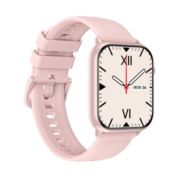HD15 1.75 inch Silicone Strap IP68 Waterproof Smart Watch, Support Sedentary Reminder / Sleep Monitoring (Pink) - Image 3