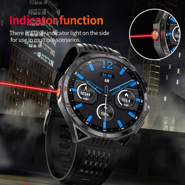 HT28 1.85 inch Silicone Strap IP68 Waterproof Smart Watch, Support Sleep Monitoring (Black) - Image 7