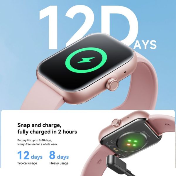 JOYROOM JR-FT5 Plus Fit-life Series Smart Watch, 1.96 inch Screen, Support BT Call / Heart Rate (Rose Gold) - Image 7