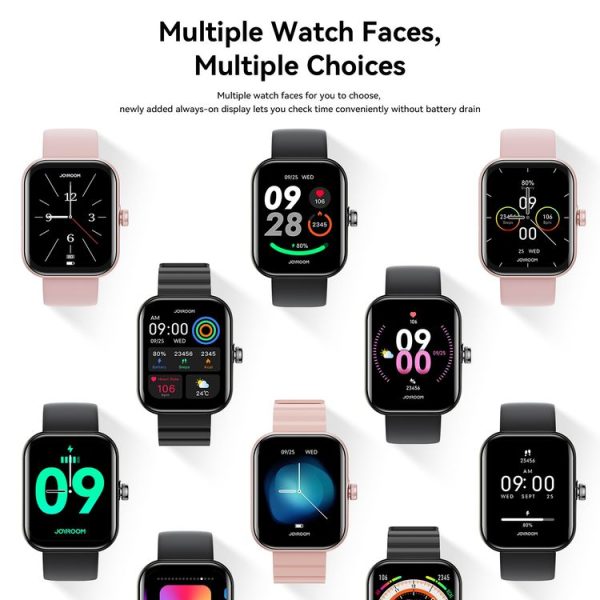 JOYROOM JR-FT5 Plus Fit-life Series Smart Watch, 1.96 inch Screen, Support BT Call / Heart Rate (Rose Gold) - Image 9