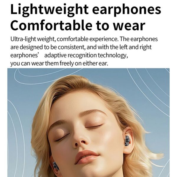 LC19 1.53 inch 2 in 1 Bluetooth Earphone IP67 Waterproof Smart Watch, Support Sleep Monitoring (Black) - Image 5