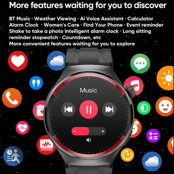 MT78 1.43 inch IP67 Waterproof Smart Watch, Support Sleep Monitoring (Black) - Image 11