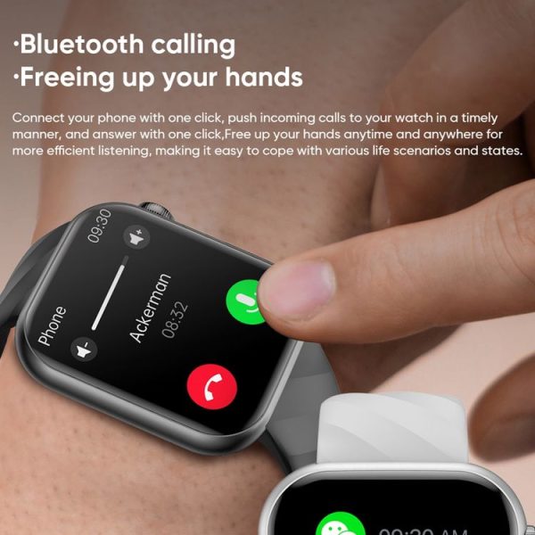 MT500 1.97 inch IP67 Waterproof Smart Watch, Support Electrocardiogram / Temperature Measurement (Black) - Image 10