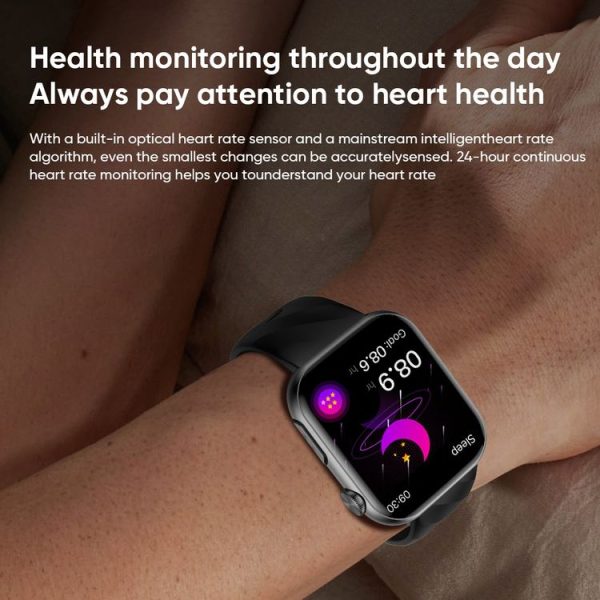 MT500 1.97 inch IP67 Waterproof Smart Watch, Support Electrocardiogram / Temperature Measurement (Black) - Image 9