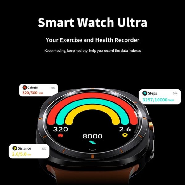 W7 1.43 inch IP68 Waterproof Smart Watch, Support Sedentary Reminder / Sleep Monitoring (Black) - Image 11