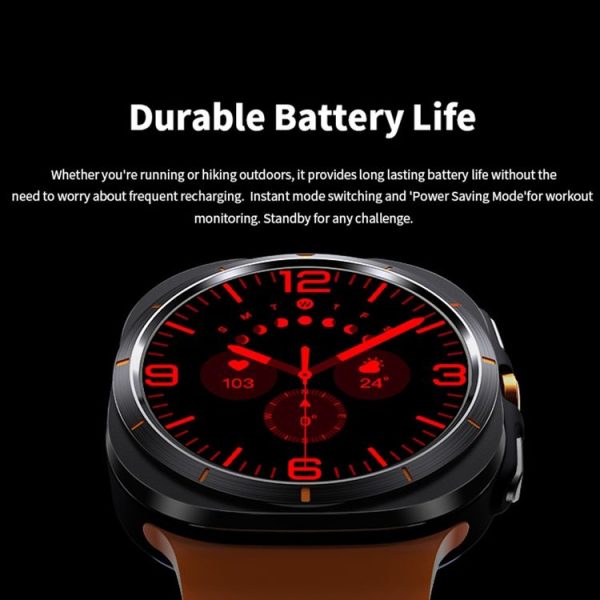 W7 1.43 inch IP68 Waterproof Smart Watch, Support Sedentary Reminder / Sleep Monitoring (Black) - Image 5