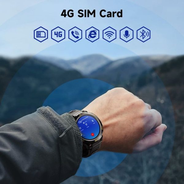 LEMFO Z1 1.43 inch AMOLED Screen Smart Watch, 4G Network Android 8.1, 4GB+64GB, Eurasian Version (Black) - Image 10