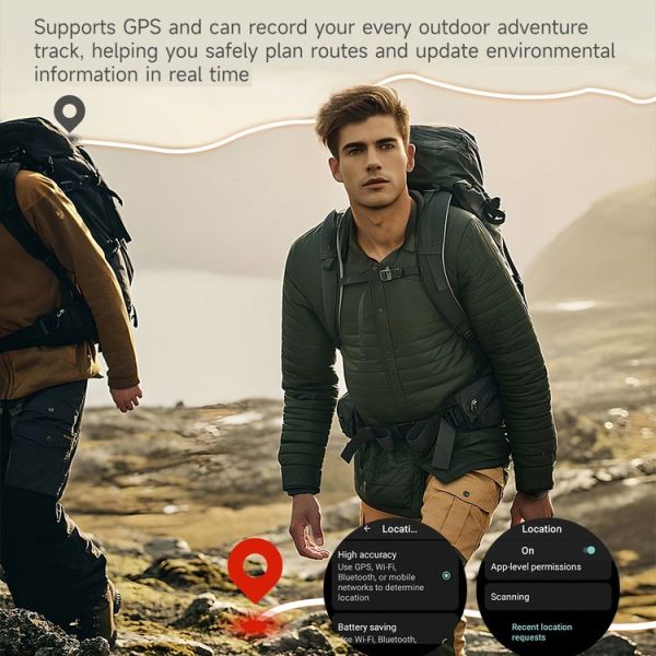 LEMFO Z1 1.43 inch AMOLED Screen Smart Watch, 4G Network Android 8.1, 4GB+64GB, Eurasian Version (Black) - Image 9