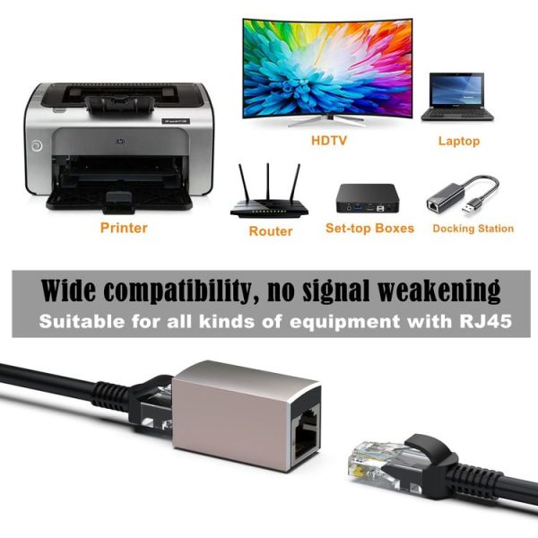 10Gbps RJ45 Female to Female in Line Coupler Cat8 / Cat7 / Cat6 / Cat5 Ethernet Cable Extender Adapter - Image 5