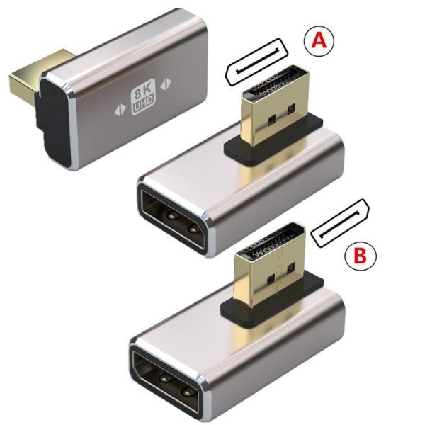 8K PD1.4 Male Displayport to Female Displayport Adapter Converter, Style: A - Image 3