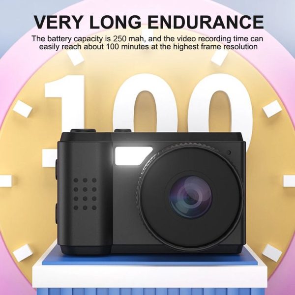 S5 0.96 inch HD Screen Mini Portable Camera (Black) - Image 6