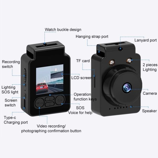 V2 120-degree Wide Angle 2K High-definition Travel Recorder - Image 2