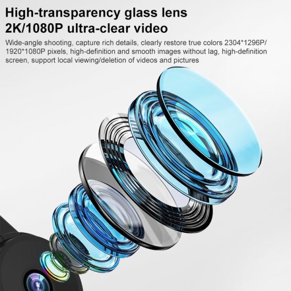 V2 120-degree Wide Angle 2K High-definition Travel Recorder - Image 5
