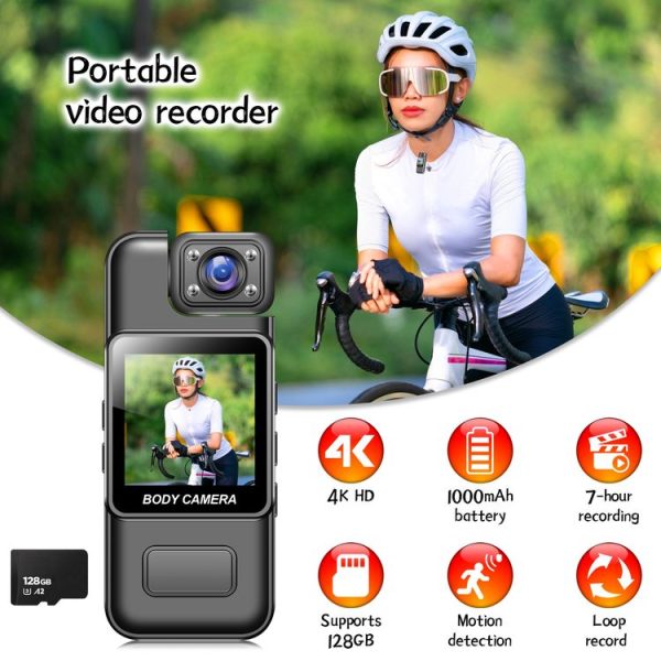 ZC-M11 180 Degree Rotation 4K HD Travel Recorder, Wifi Version - Image 6