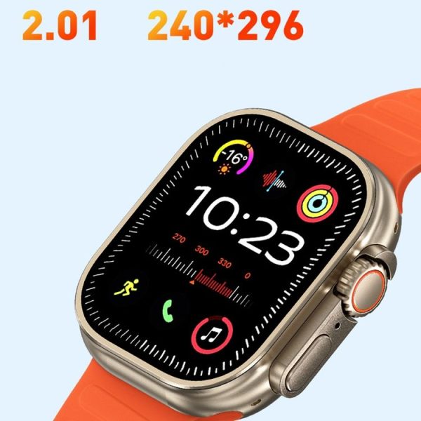 WK WH-02 Traveler 2.01 inch Smart Watch Supports Blood Oxygen Monitoring (Black) - Image 3
