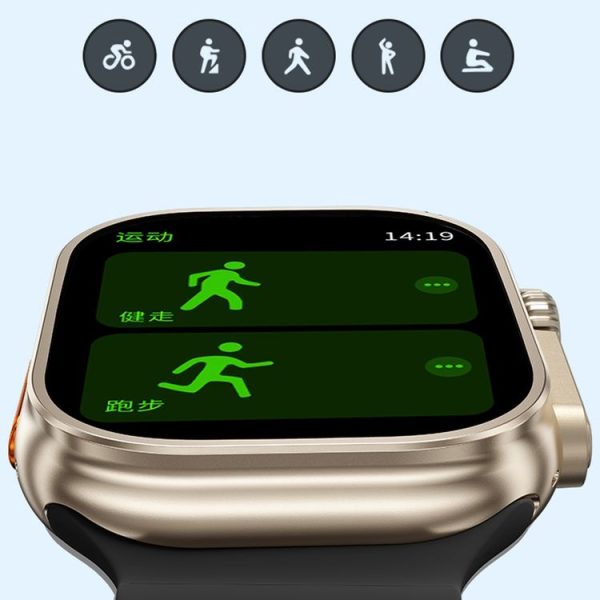 WK WH-02 Traveler 2.01 inch Smart Watch Supports Blood Oxygen Monitoring (Black) - Image 4