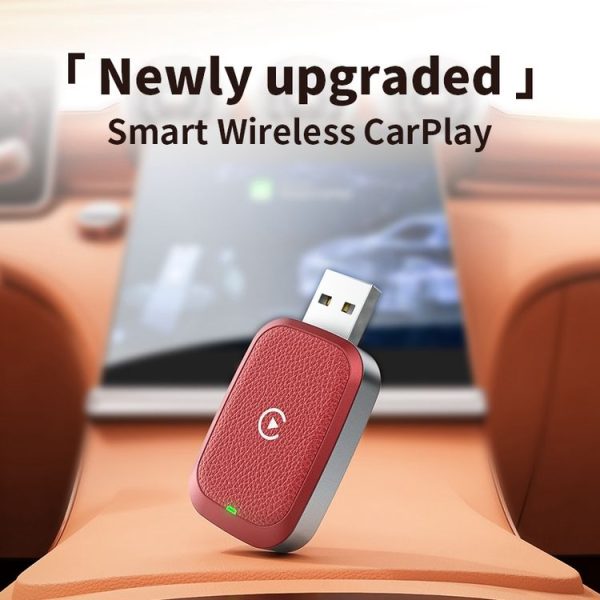 IPhone Smart Wireless Car CarPlay Box Wired to Wireless Adapter (Black) - Image 3