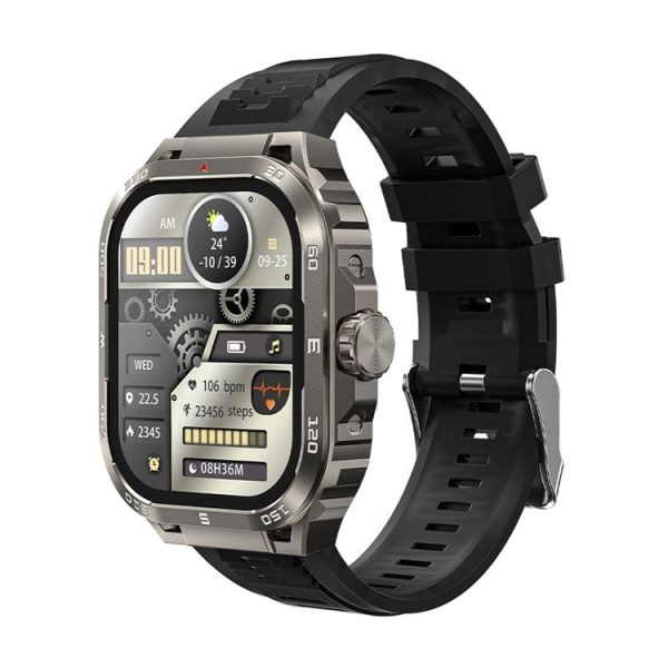 WK WH-03 2.01 inch Smart Watch Supports Bluetooth Calls (Black)