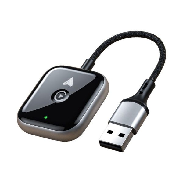 2 in 1 Apple CarPlay / Android Auto Wired to Wireless Car CarPlay Box Adapter (Black)